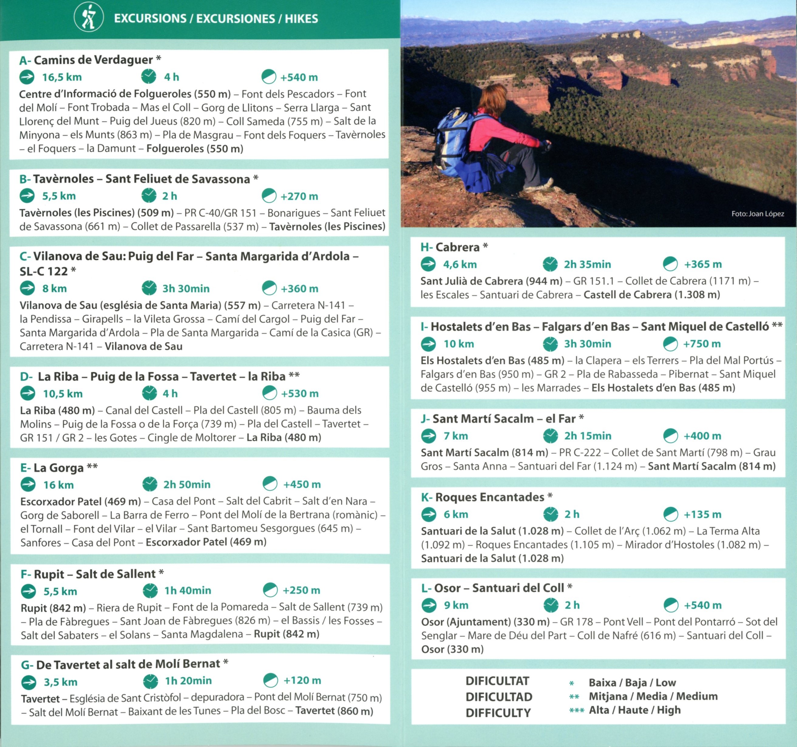 Collsacabra : Vall de Sau : Espai Natural Guilleries-Savassona - Miniatura 3